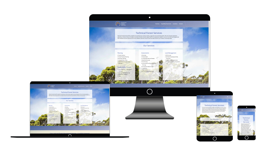 Technical Forest Services website development